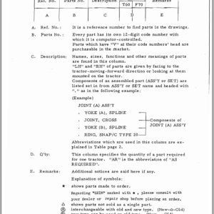 Iseki Tractor TD4451 Parts Catalog 1