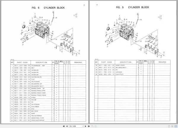 Iseki Tractor TF330 Parts Catalog 1687 097 100 10 2