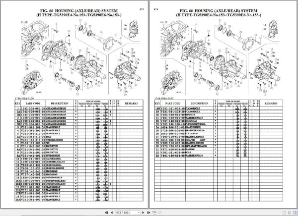 Iseki Tractor TG5330 TG5390 Parts Catalog 1746 097 100 30 2