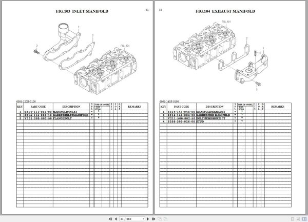 Iseki Tractor TG5395 TG5475 Parts Catalog 1747 095 100 0A 2