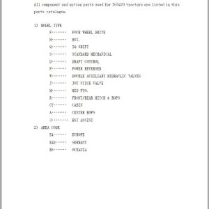 Iseki Tractor TG5470 Parts Catalog 1748 097 100 20 1