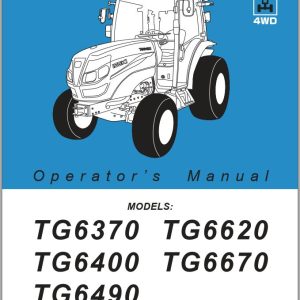 Iseki Tractor TG6370 TG6490 Operators Manual and Diagram 1815 912 103 1E EN 1 1