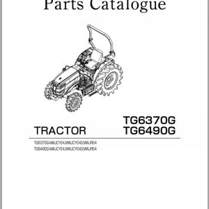 Iseki Tractor TG6370G TG6490G Parts Catalog 1815 097 110 00 1