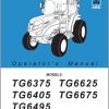 Iseki Tractor TG6375 TG6495 Operators Manual and Diagram 1815 912 104 0 EN 1