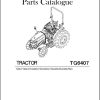 Iseki Tractor TG6407 Parts Catalog 1815 097 130 0A 1