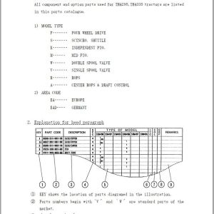 Iseki Tractor TH4295 TH4335 Parts Catalog 1772 097 100 10 1