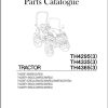 Iseki Tractor TH4295F 3 TH4335F 3 TH4365F 3 FH 3 Parts Catalog 1772 097 110 0B 1
