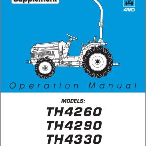 Iseki Tractor TH4330 TH4290 TH4260 Operators Manual and Diagram 1