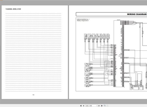 Iseki Tractor TJA8080 TJA8090 TJA8100 Operators Manual and Diagram 1807 912 101 0 EN 2