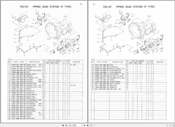 Iseki Tractor TK527 TK532 TK538 Parts Catalog 1674 097 100 10 2