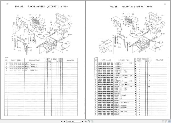 Iseki Tractor TK538H Parts Catalog 1674 097 120 00 2
