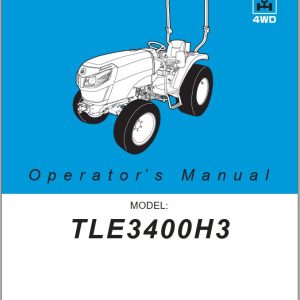 Iseki Tractor TLE3400 H3 Operators Manual and Diagram 1834 912 102 0 EN 1
