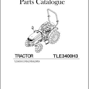 Iseki Tractor TLE3400 H3 Parts Catalog 1834 097 110 0A 1