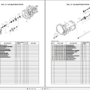 Iseki Tractor TLE4490 Parts Catalog 18330971000A 2