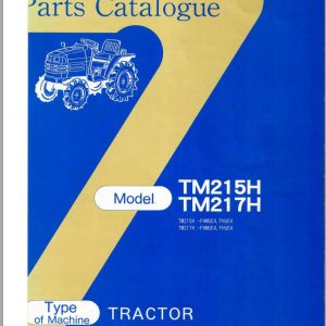 Iseki Tractor TM215 TM217 Parts Catalog 1683 097 110 00 1