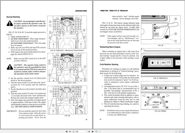 Iseki Tractor TM215 TM217 TM223F Operators Manual 1