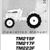 Iseki Tractor TM215 TM217 TM223F Operators Manual 2