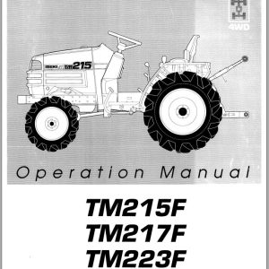 Iseki Tractor TM215 TM217 TM223F Operators Manual 2