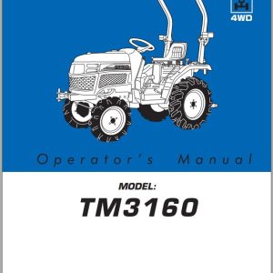 Iseki Tractor TM3160 Operators Manual and Diagram 1