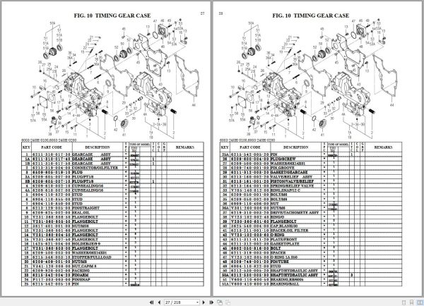 Iseki Tractor TM3160 Parts Catalog 1738 097 100 10 1