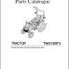 Iseki Tractor TM3185 F3 Parts Catalog 1776 097 120 00 1