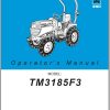 Iseki Tractor TM3185 Operators Manual and Diagram 1776 912 102 0 EN 1