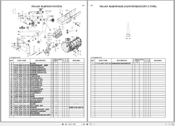 Iseki Tractor TM3185 Parts Catalog 1776 095 110 00 2