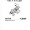 Iseki Tractor TM3187F Parts Catalog 1776 097 130 0A 1