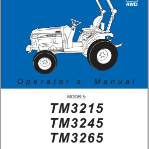Iseki Tractor TM3215 TM3245 TM3265 Operators Manual and Diagram 1
