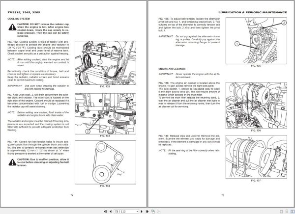 Iseki Tractor TM3215 TM3245 TM3265 Operators Manual and Diagram 3