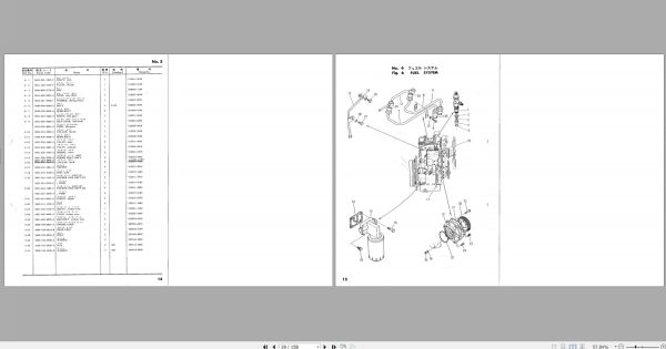 Iseki Tractor TS1610 GL GLF TS1910 GL GLF Parts List 1400 099 0140 0 2