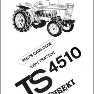 Iseki Tractor TS4510 Parts Catalog 1400 098 001 70 1