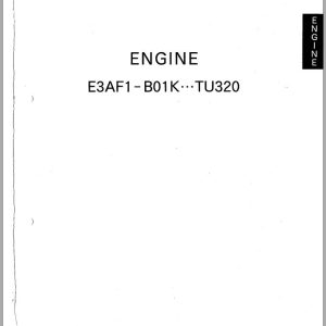 Iseki Tractor TU320 Parts Catalog 1603 098 100 10 1