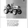 Iseki Tractor TU320F TU324F Operators Manual and Diagram 8808 1000 1