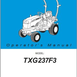 Iseki Tractor TXG237F3 Operators Manual and Diagram 1