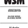 Kubota Engine 05 E3B 05 E3BG Series Workshop Manual DE 1