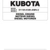 Kubota Engine D1105 E4B AMN 2 Illustrated Parts List 1