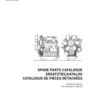 Kubota Engine D902 E4B AMN 1 Illustrated Parts List 1