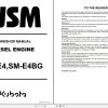 Kubota Engine Z482 E4 to D902 TE4 Workshop Manual EN 1