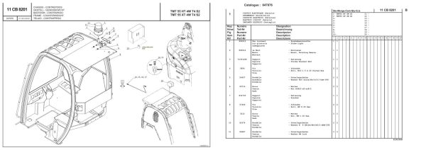 Manitou TMT 55 HT 55 XT 4W T4 S2 TMT55 XT 4W T4 S2 Parts Catalog 647876 1