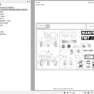 Manitou TMT X 25 S K E3 S2 TMT X 25 S 4W K E3 S2 Parts Catalog 647908