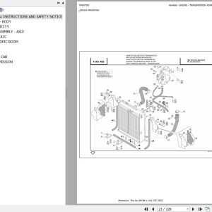 Manitou Telehandler MT 523 SB E2 USA Parts Catalog 547904