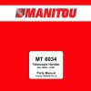Manitou Telehandler MT 6034 Parts Manual 50960090 Rev. B