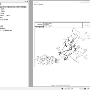 Manitou Telehandler MT 625 HA 75K S1 E3 Parts Catalog
