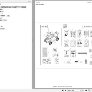 Manitou Telehandler MT 625 HA 75K ST3B S1 Parts Catalog 647551