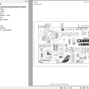 Manitou Telehandler MT 625 TURBO COMFORT S2 E3 Parts Catalog 647208