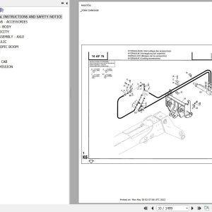 Manitou Telehandler MT 728 4 Parts Catalog 547103
