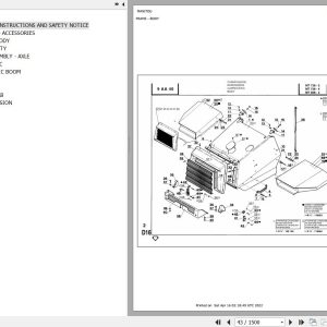 Manitou Telehandler MT 728 4 TURBO Parts Catalog 547103