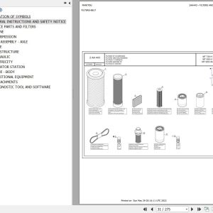 Manitou Telehandler MT 730 H 75K ST5 S1 Parts Catalog 52730403