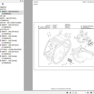 Manitou Telehandler MT 732 TURBO SD E3 Parts Catalog 273984MOD